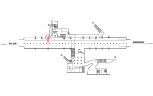 東京メトロ／四谷三丁目駅／丸ノ内線／№13駅看板・駅広告、位置図