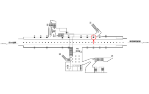 東京メトロ／四谷三丁目駅／丸ノ内線／№18駅看板・駅広告、位置図