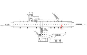 東京メトロ／四谷三丁目駅／丸ノ内線／№1駅看板・駅広告、位置図