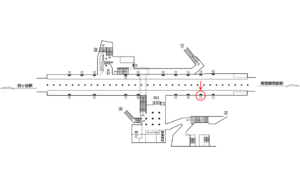 東京メトロ／四谷三丁目駅／丸ノ内線／№2駅看板・駅広告、位置図