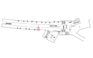 東京メトロ／四ツ谷駅／丸ノ内線／№1駅看板・駅広告、位置図