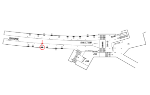 東京メトロ／四ツ谷駅／丸ノ内線／№4駅看板・駅広告、位置図