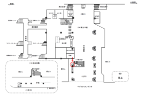 JR／茅ヶ崎駅／橋上本屋口／№13駅看板・駅広告、位置図