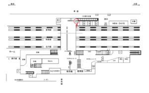 JR／西川口駅／跨線橋西口／№17駅看板・駅広告、位置図