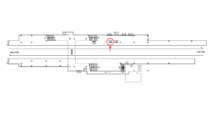 京急／新大津駅／／№21002駅看板・駅広告、位置図