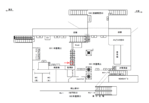 JR／川口駅／本屋橋上／№98駅看板・駅広告、位置図