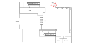 京急／上大岡駅／／№23004駅看板・駅広告、位置図