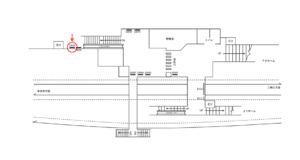 京急／京急富岡駅／／№23003駅看板・駅広告、位置図