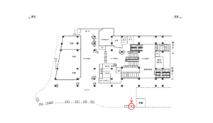 JR／西荻窪駅／本屋口／№74駅看板・駅広告、位置図