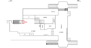 JR／昭島駅／本屋口／№5駅看板・駅広告、位置図