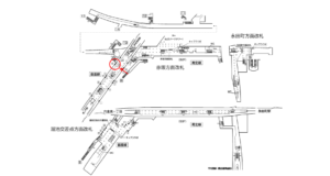東京メトロ／溜池山王駅／銀座線／№12駅看板・駅広告、位置図