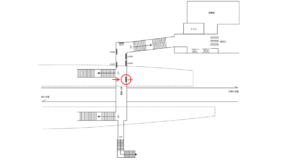 京急／神奈川新町駅／／№43006駅看板・駅広告、位置図