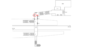 京急／神奈川新町駅／／№43002駅看板・駅広告、位置図