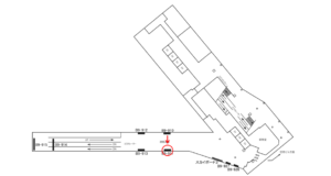 京急／羽田空港第3ターミナル駅／№B9-911№911駅看板・駅広告、位置図