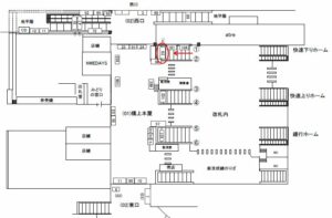 JR／松戸駅／橋上本屋口／№29駅看板・駅広告、位置図