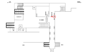 JR／蓮田駅／本屋口／№52駅看板・駅広告、位置図