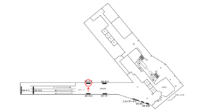 京急／羽田空港第3ターミナル駅／№B9-912№912駅看板・駅広告、位置図