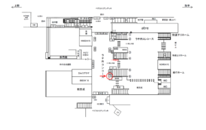 JR／松戸駅／橋上本屋口／№5駅看板・駅広告、位置図