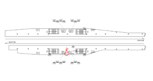 京急／六郷土手駅／／№22004駅看板・駅広告、位置図