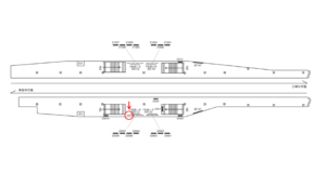 京急／六郷土手駅／／№22009駅看板・駅広告、位置図