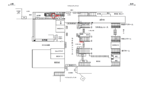 JR／松戸駅／西口／№70駅看板・駅広告、位置図