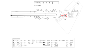 京王／吉祥寺駅／駅でん／№147駅看板・駅広告、位置図