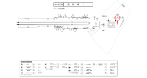 京王／吉祥寺駅／駅でん／№207駅看板・駅広告、位置図