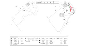 京王／吉祥寺駅／駅でん／№87駅看板・駅広告、位置図