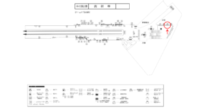 京王／吉祥寺駅／駅でん／№197駅看板・駅広告、位置図