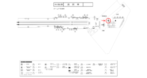 京王／吉祥寺駅／駅でん／№177駅看板・駅広告、位置図