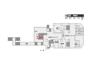 北総　新柴又駅／階／№3駅看板・駅広告、位置図