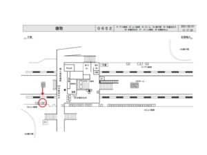 JR　鎌取駅／上り線側／№26駅看板・駅広告、位置図