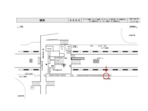 JR　鎌取駅／上り線側／№22駅看板・駅広告、位置図