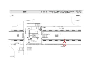 JR　鎌取駅／上り線側／№1駅看板・駅広告、位置図