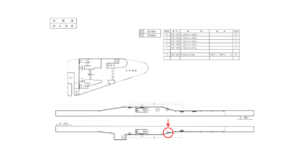 東急　東白楽駅／TY電気額面／№103駅看板・駅広告、位置図