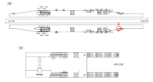 京急／雑色駅／／№42002駅看板・駅広告、位置図