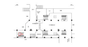 JR／武蔵浦和駅／本屋改札外／№4駅看板・駅広告、位置図