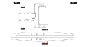 小田急　伊勢原駅／／№1704駅看板・駅広告、位置図