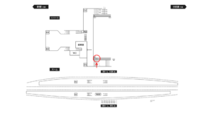 小田急　伊勢原駅／／№3駅看板・駅広告、位置図