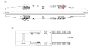 京急／雑色駅／／№41003駅看板・駅広告、位置図