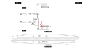 小田急　伊勢原駅／／№5駅看板・駅広告、位置図