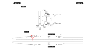 小田急　愛甲石田駅／／№1706駅看板・駅広告、位置図