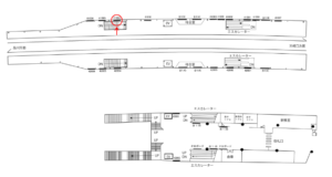 京急／大森町駅／／№41004駅看板・駅広告、位置図