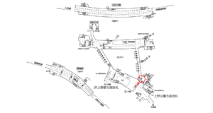 東京メトロ／上野駅／銀座線／№46駅看板・駅広告、位置図