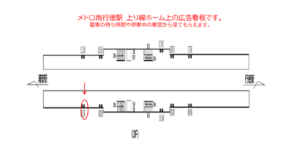 東京メトロ／南行徳駅／東西線／№14駅看板・駅広告、位置図