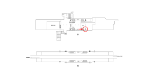 横浜市営／舞岡駅／／№1駅看板・駅広告、位置図