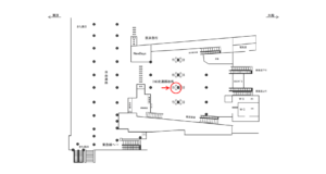 JR／横浜駅／北通路改札／№65駅看板・駅広告、位置図