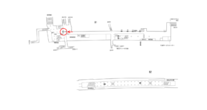 横浜市営／新横浜駅／／№3駅看板・駅広告、位置図