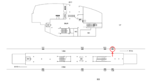 横浜市営／日吉本町駅／／№104駅看板・駅広告、位置図