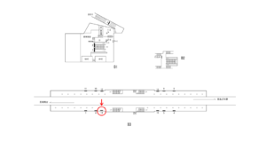 横浜市営／下永谷駅／／№14駅看板・駅広告、位置図